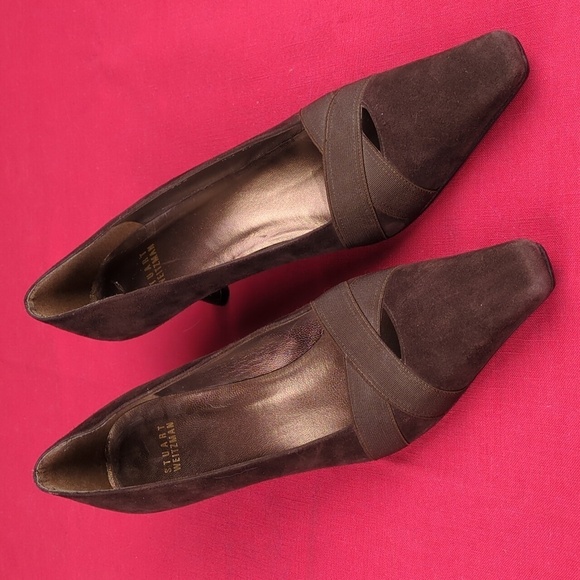 Stuart Weitzman Shoes - Stuart Weitzman Brown Suede Expo Pump. 8.5